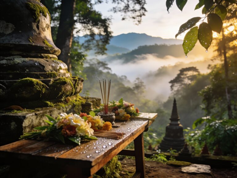 **Loei’s Misty Mornings: Forest Temple Offerings & Highlands’ Cool Embrace**