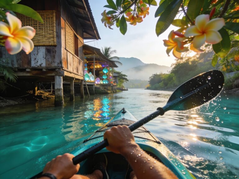 Chanthaburi’s Aquamarine Afternoons: Kayaking Past Riverside Stilted Charms & Gem Reflections