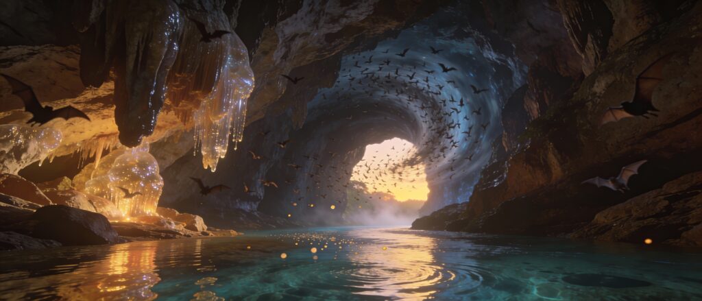 **Ratchaburi’s Cave Murmurs: Dusk Exploration of Khao Bin’s Crystal Rivers & Bat Flights**