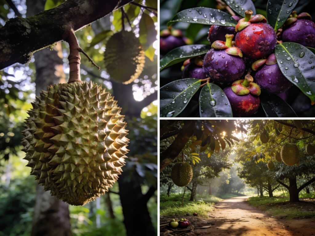 **Rayong’s Orchard Breeze: Mid-Morning Stroll Among Durian and Mangosteen Groves**