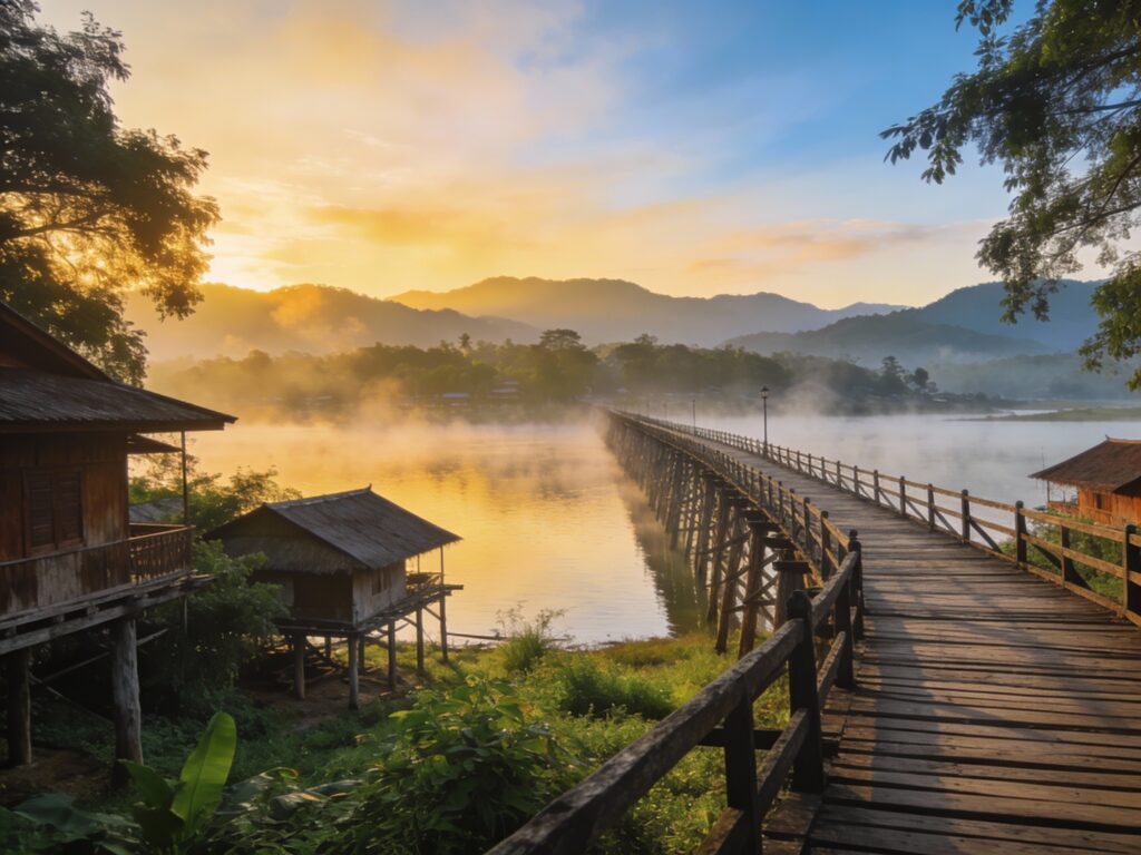**Mon Harmony & Mountain Mornings: Dawn Whispers in Sangkhlaburi, Kanchanaburi**