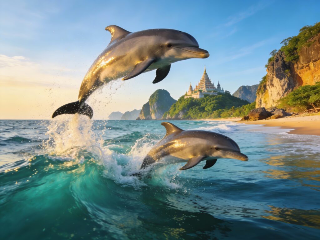 **Prachuap Khiri Khan’s Azure Allure: Dolphins, Sea Breezes, and Sacred Peaks**
