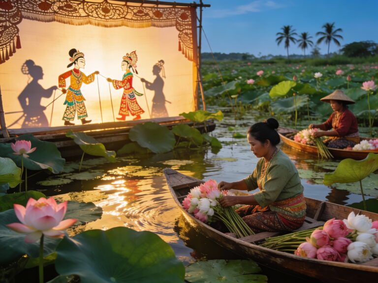 Phatthalung’s Floating Gold: Lotus Harvests and Shadow Puppetry Traditions