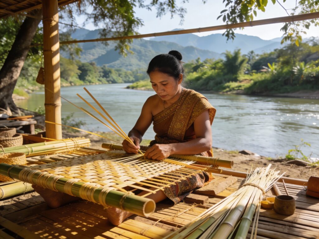 **Tak’s Bamboo Rhythms & River Reveries: Weaving Traditions Along the Salawin at Umong Phra**