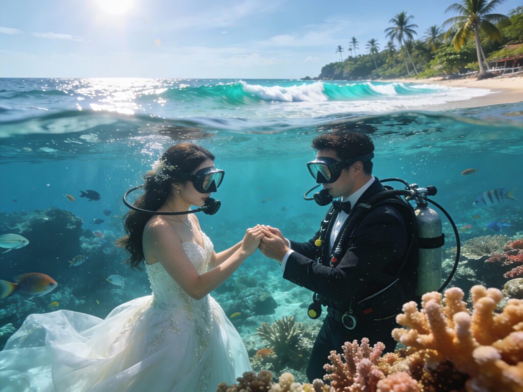 Trang’s Coral Vows: Diving into the World’s Only Underwater Wedding Ceremony & Coastal Charms