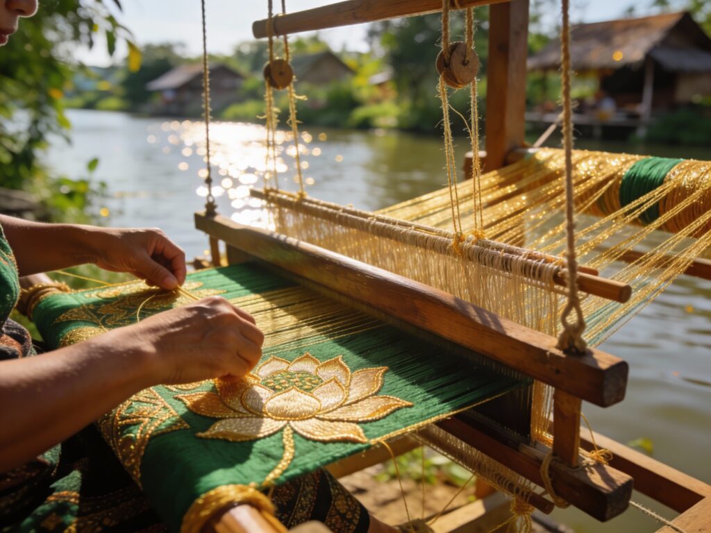 **Suphan Buri’s Lotus Loom: Weaving Magic at the Golden Silk Villages by the River**