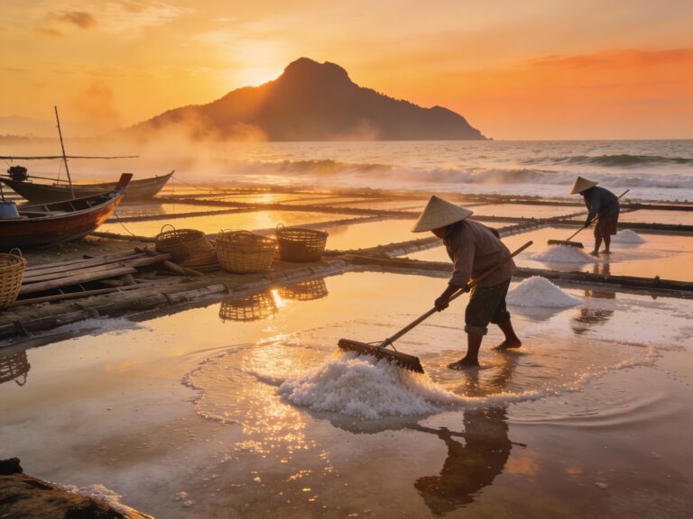 Khao Laem Sing’s Amber Alchemy: Sunrise with Sea Salt Farmers at Ban Laem’s Ancient Pools