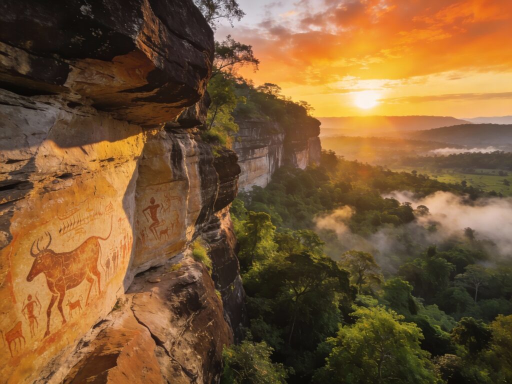 Ubon Ratchathani’s Cliff Canvas: Sunrise Over Prehistoric Murals at Pha Taem National Park