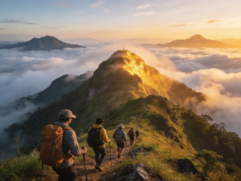 Loei’s Summit Tales: Tracing Mountain Lore with Dawn Trekkers in the Cloud Sea Summit Glow