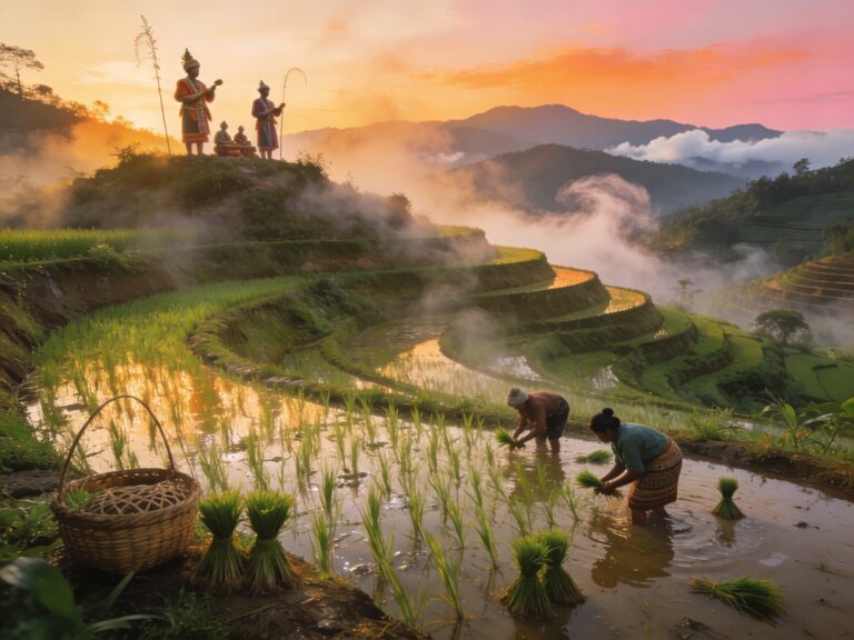 **Topic Title:**  
Nong Bua Lamphu’s Terraced Hymns: Harmonizing Rice Rituals with Hilltop Chanters in the Sacred Valley Sunrise