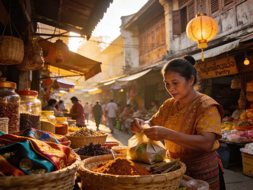 **Topic Title:**  
Trang’s Peranakan Pantry: Unwrapping Heritage Secrets with Morning Market Alchemists in the Old Town Spice Lanes