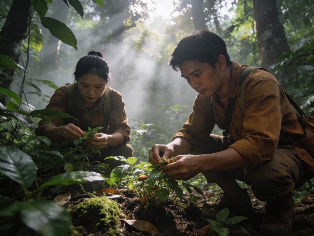 **Kanchanaburi’s Jungle Jewels: Tracking Wild Edibles with Forest Foragers in the Misty Morning**