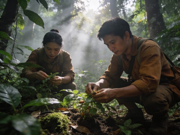 **Kanchanaburi’s Jungle Jewels: Tracking Wild Edibles with Forest Foragers in the Misty Morning**
