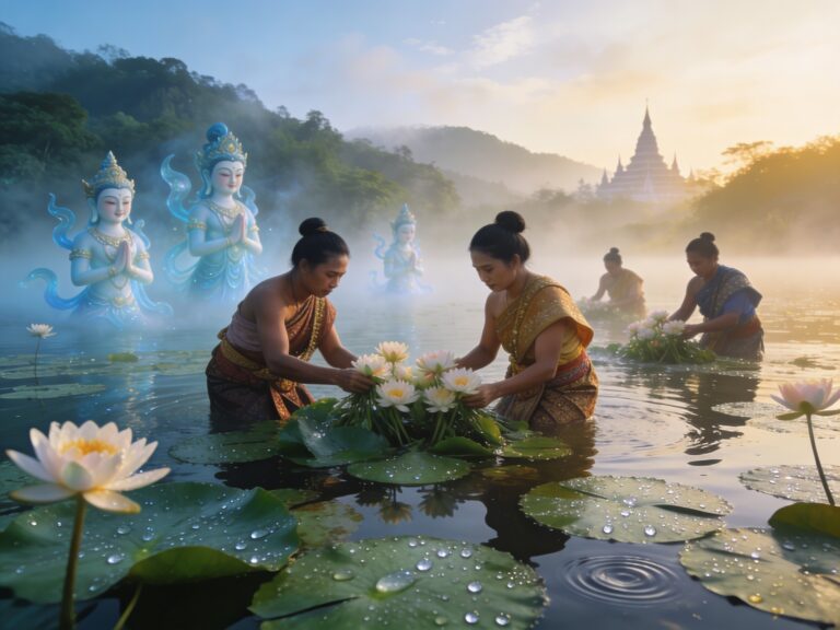 Phatthalung’s Lotus Lullaby: Gathering Water Lilies with Lake Guardians in the Misty Dawn