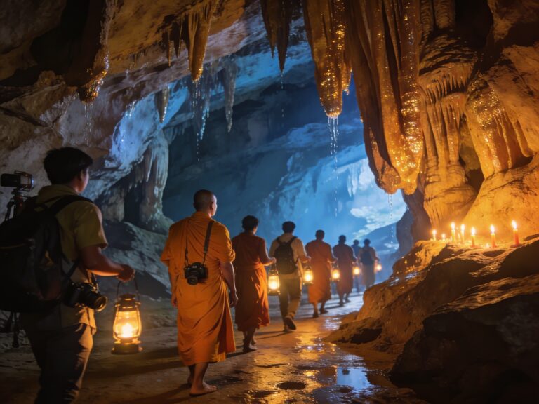 Phetchaburi’s Cave Chorus: Exploring Khao Luang’s Caverns with Monk Guides by Candlelight