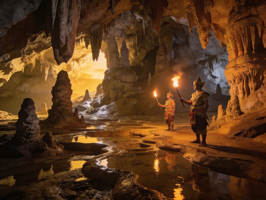 Trang’s Cave Communion: Illuminating Limestone Labyrinths with Local Guardians by Torchlight