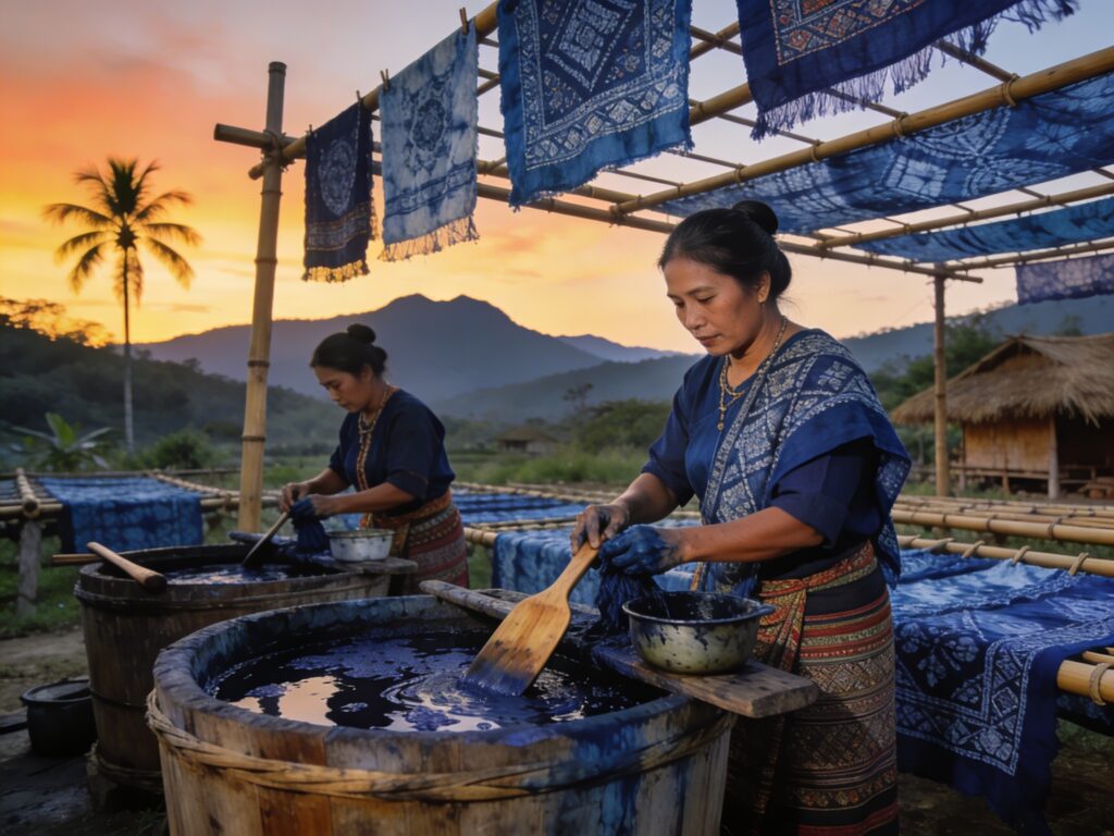 Phrae’s Indigo Alchemy: Crafting Midnight Blues with Hill Tribe Artisans Under the Dusk Sky