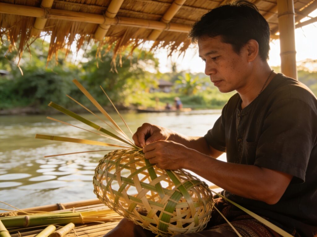 Nong Bua Lamphu’s Bamboo Braids: Plaiting River Traps with Bamboo Artisans in the Shade of the Afternoon