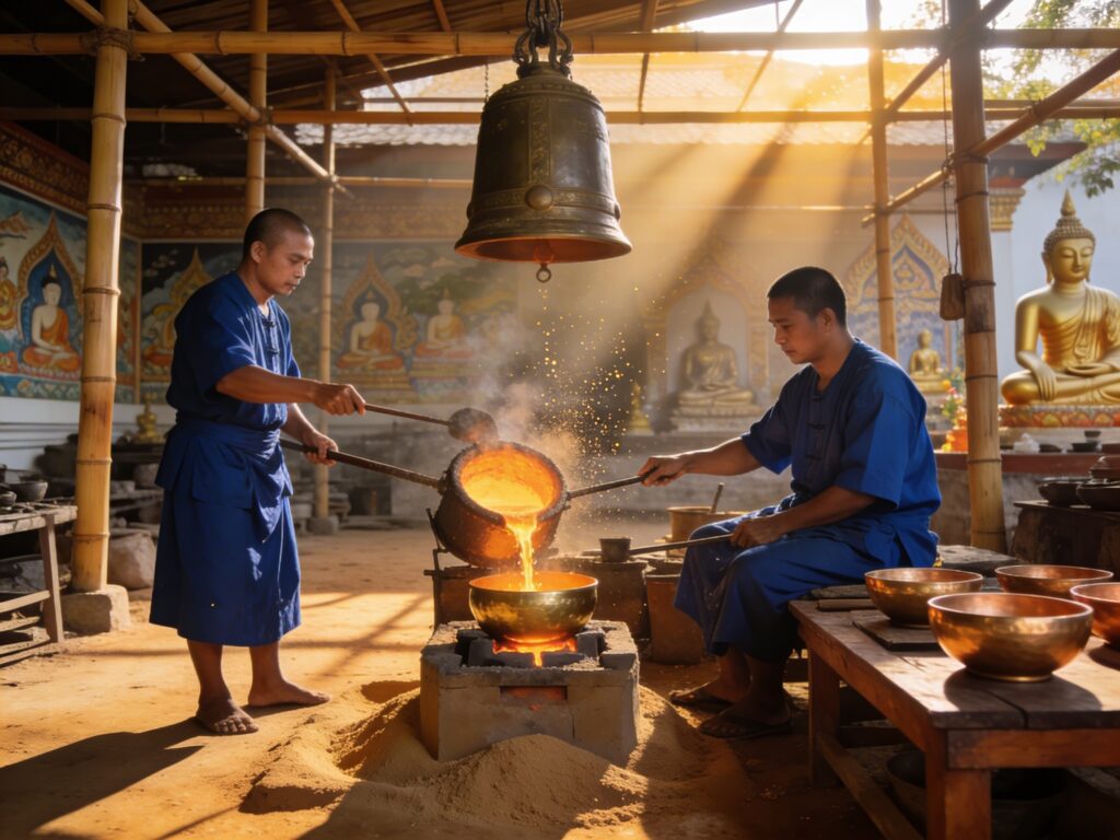 **Ayutthaya’s Monk Bowl Alchemy: Casting Sacred Vessels with Temple Artisans at the Clang of the Midday Bell**