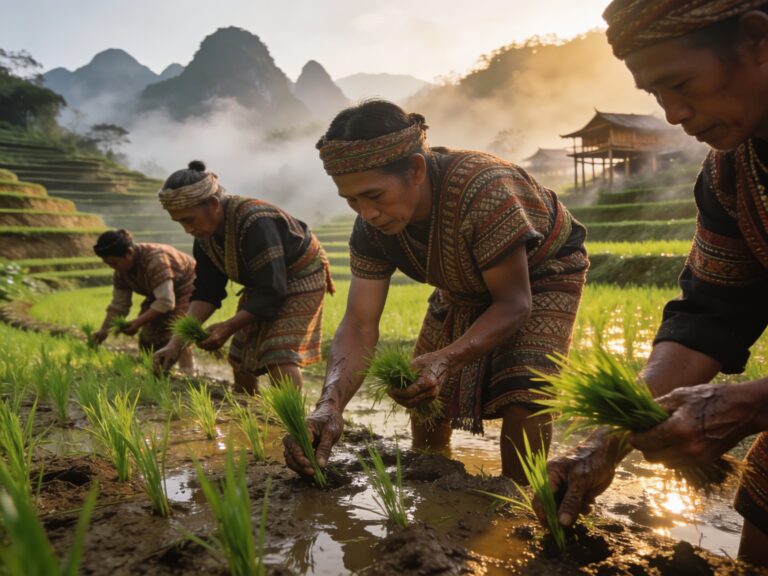 **Nan’s Terraced Mosaics: Planting Emerald Sprouts with Highland Custodians in the Monsoon Mists**