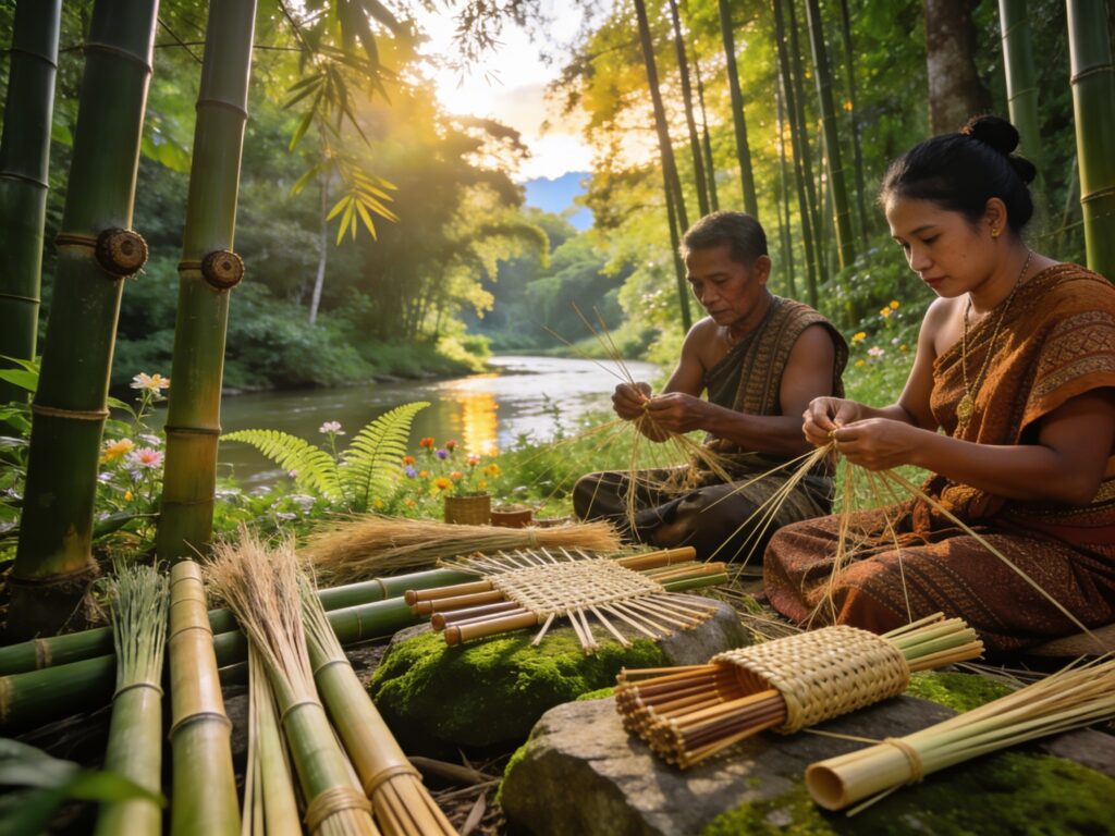 **Sa Kaeo’s Borderland Bamboo Symphony: Weaving River-Reed Instruments with Cambodian Cross-Culture Artisans in the Emerald Forest Glade**