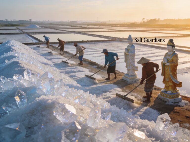Udon Thani’s Crystal Fields: Raking Mineral Harvests with Salt Guardians in the Dawn Gleam